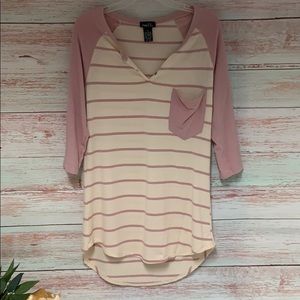 Rue21 Oversized Striped Shirt